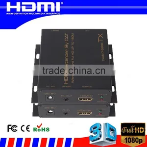 HDMI Extender 150m Over Tcp ip by Single Cat Cable thumbnail-1