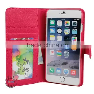 High Quality Folio Cover Flip Wallet Cover Case for Apple Iphone6+ thumbnail-1