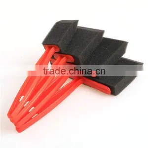 4 Pcs 2015 New Design Plastic Handle Black Foam Brush thumbnail-2