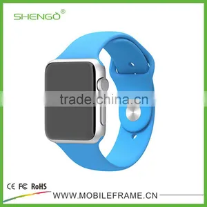 SHENGO Wholesale Cheap Silicone Watch Band for Apple Watch thumbnail-3