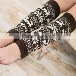 Christmas Deer Knitted Leg Warmers Leg Warmers in Camel Boot Topper Christmas Gift Soft Knitted Socks Woman Fashion Winter thumbnail-4