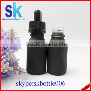 Black Frosted 30ml Glass Bottle Wholesale thumbnail-5