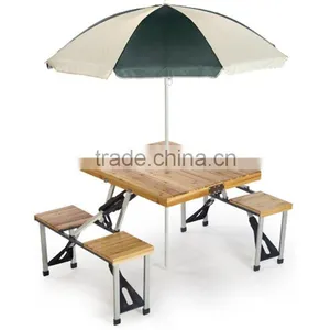 Leisure Season Portable Folding Table at Ascot Picnic Table Set Version thumbnail-1