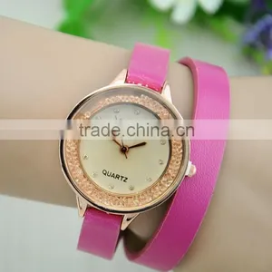 Long Strap Women Vintage Wrapped Leather Strap Quartz Watch thumbnail-4