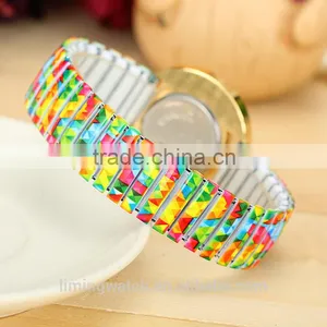 2015 Hot Sales Fashion Colourful Watch New Spring Strap Alloy Gold Watches thumbnail-3