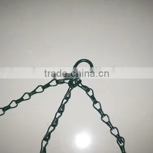 Black Steel Single Hook Link Chain for Hanging Basket thumbnail-2