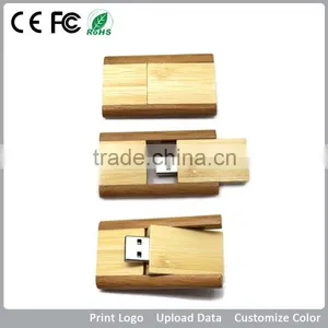 Promotion Gift Low Cost Wooden Swivel USB Flash Drive thumbnail-1