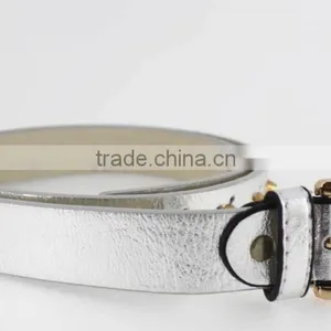 Fashion Metal Studded Women Jeans Belt With Shiny PU Leather for Jeans in Yiwu thumbnail-4