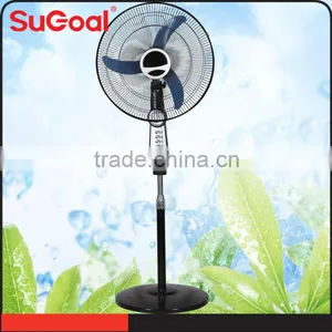NEW Electric 16 In Oscillating 3 Speed Adjustable Floor Pedestal Stand Fan Black thumbnail-1