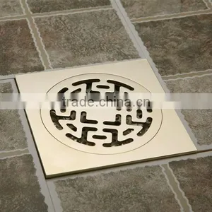 Antique Brass Square Floor Drain (FD004) thumbnail-1