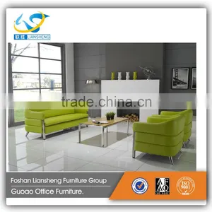 2016 Elegant White Long Office Leather Sofa Set Designs thumbnail-4