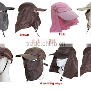 Breathable Multifunctional Sun Shield Flap Hat Cap Mask for Farming thumbnail-4