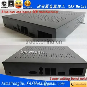 XAX124Alu OEM ODM Customized Laser Cut Bend Weld Sheet Aluminum 19 Inch 19" Chassis thumbnail-1