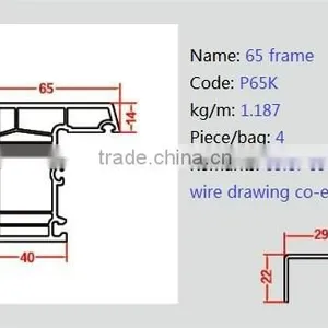 65mm Upvc Profiles Frame for Window and Door thumbnail-4