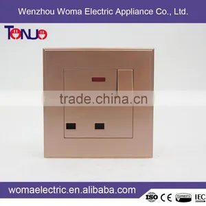 Latest Style High Quality 1 Gang 13A Switched Socket With Light thumbnail-1