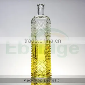 1000ml Empty Vodka Glass Bottle thumbnail-1