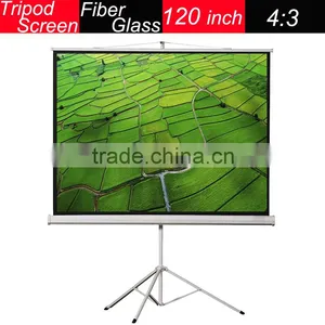 Floor Stand Tripod Portable White Screen Projection Screens thumbnail-1