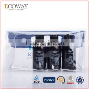 Black Hotel Bath Shower Gel Bottle With Flip Flop Cap Hotel Body Lotion Kit thumbnail-2