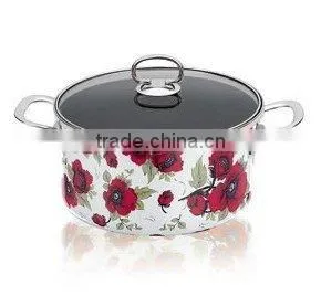 Porcelain Enamel Non-stick Saucepot-enamelware thumbnail-1