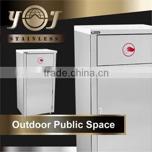 Professional Stainless Steel Product Large Garbage Bin thumbnail-3