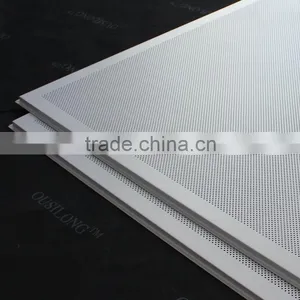 Widely Used White Aluminum Perforated 2x2 Acoustic Ceiling Tiles/Panel thumbnail-6