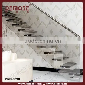 Decorative Interior Design Stairs/open Plan Stairs/floating Staircase Cost thumbnail-1