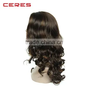 Wholesale 7A Full Lace Human Hair Wigs Natural Color Glueless Full Lace Wig With Baby Hair thumbnail-5