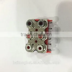 6 RCA Plug Box Type Rca Connector AV Socket With Best Price thumbnail-1