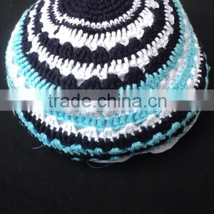 2015 New Crochet Kippah/hand Made Knitted Kippot/judaica Kippah / Cotton Hand-made Kippah thumbnail-3