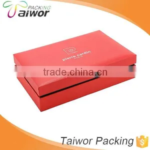 Luxury Bespoke Red Leather Paper Flocked PVC Tray Christmas Cosmetic Gift Box thumbnail-1