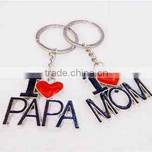 I Love Papa Key Chains Key Ring Keychains thumbnail-1