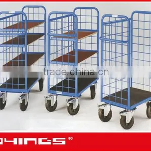 4 Wheels Wire Mesh Storage Cart thumbnail-1
