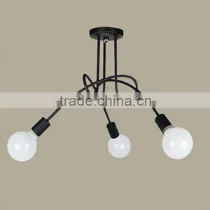 CE RoSH Indoor Iron Black or White or Red Chandelier Ceiling Lamp GX-5109-3 thumbnail-1
