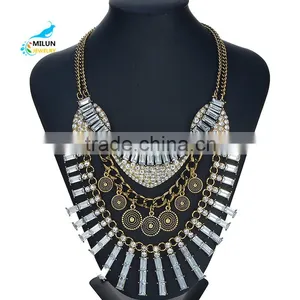 New Arrival Top Quality Z Design Fashion Necklace Women Choker Bib Crystal Necklace Statement Neckalces thumbnail-6