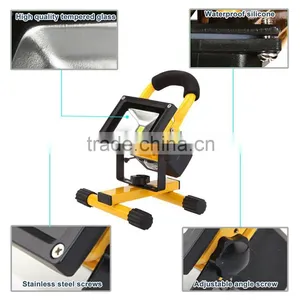 10W Rechargeable Portable Outdoor Led Flood Light With Car Charging Indicator thumbnail-5
