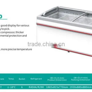 Glass Door Showcase Freezer for Supermarket&shops Use thumbnail-5