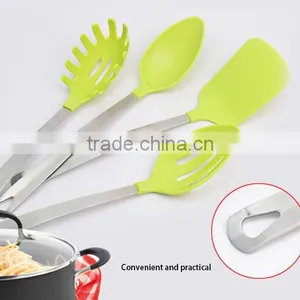 Food Safety Colorful 7-Piece Nylon Kitchen Utensils With Stainless Steel Handle Of Cooking thumbnail-3
