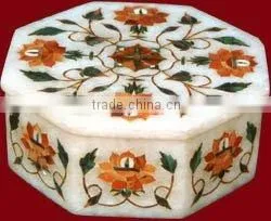 Stone Inlay Box, Marble Inlay Box thumbnail-1