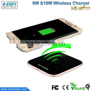 Wholesale for Samsung Galaxy S7 Mobile Ultra Thin qi Wireless Charger Fast Charger thumbnail-2