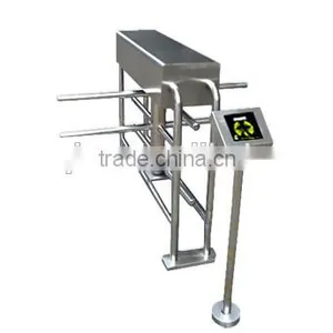 Indonesia Market Hot Selling Automatic #304 Stainless Steel Half Height Turnstile Gate for Community Entrance Access Control thumbnail-2