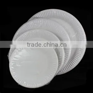 6 Inch 8 Inch 9inch 7inch White Disposable Round Paper Plate for Birthday Party Cakes and Christmas Party thumbnail-1