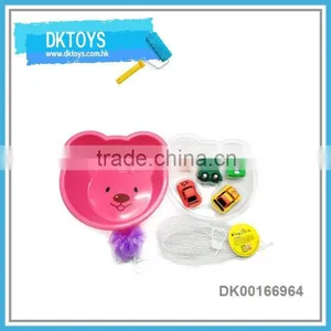 5 Pcs Vehicle Shape Vinyl Set Best Quality Rotocast Toy With Bowl thumbnail-1