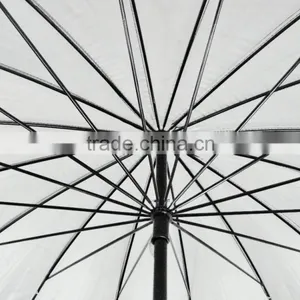 2016 Cheap Wholesale Wooden Handle Nigeria Market 16k 24k Silver Printed Golf Umbrella thumbnail-3
