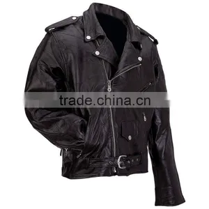 Elvis Presley Leather Jacket,S1 Mens Biker Leather Jackets FOR MENS,plain Leather Jackets for Mens thumbnail-2