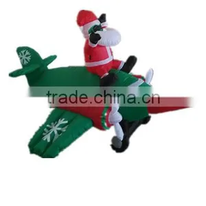 Inflatable Santa Claus Sitting on Aircraft for Sale thumbnail-1