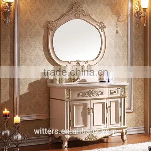 WTS-807GO 40'' French Classic Single Sink Bathroom Vanity With Mirror thumbnail-1