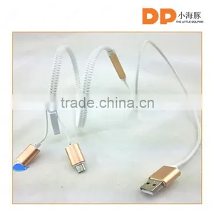 Creative Gifts Magnetic Zipper Usb Data Cable Suitable for Iphone and Android thumbnail-1