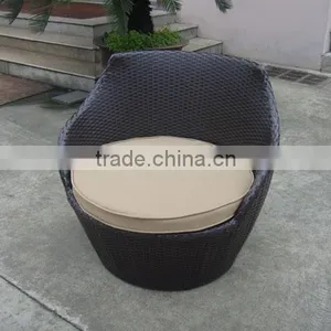 Patio Egg Shape Stacking Set Poly Rattan thumbnail-2