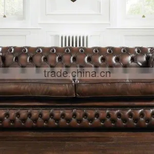 Factory Price Modern Leather Sofa Button Tufted Chesterfield Sofa Design thumbnail-1