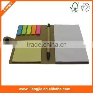 Recycler Combined Sticky Note Pad With Soft Cover,Cheap Promotional Self-adhesive thumbnail-5